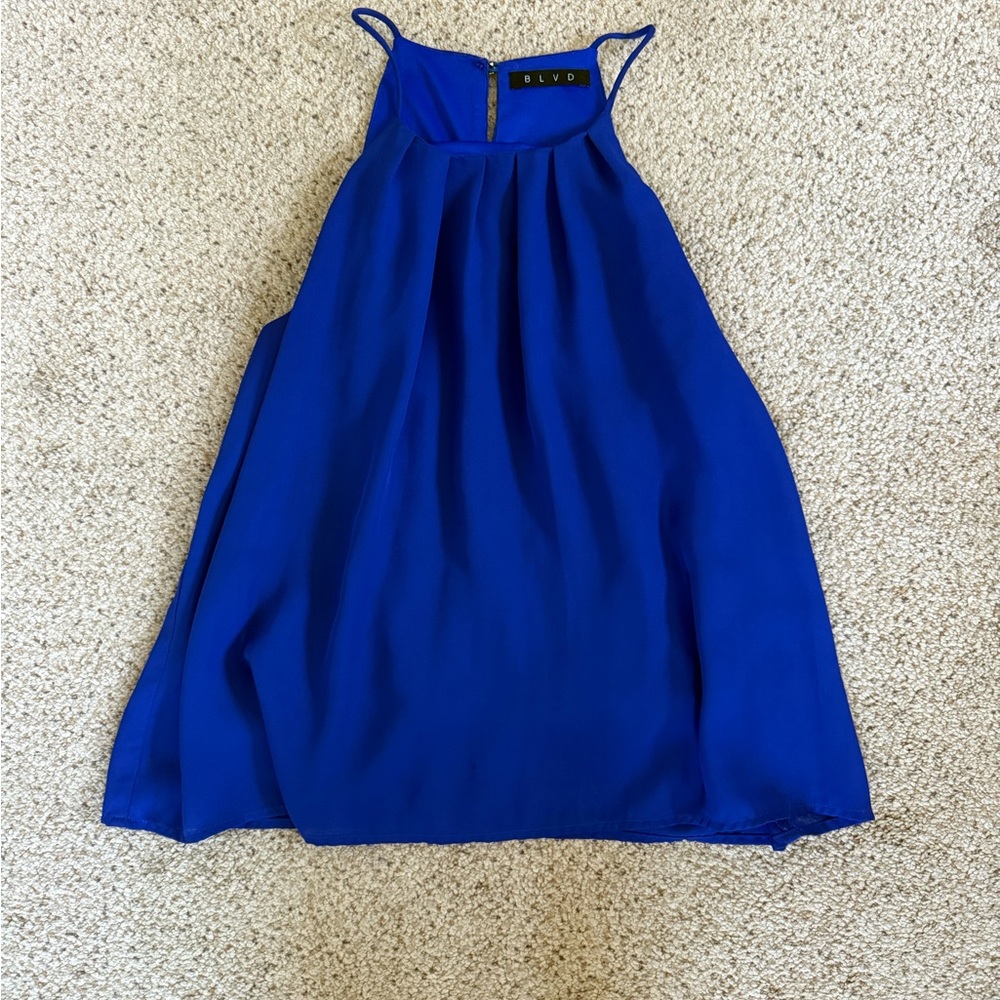 BLVD Royal Blue Sleeveless Dress